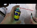 To clean spark plug - WD 40