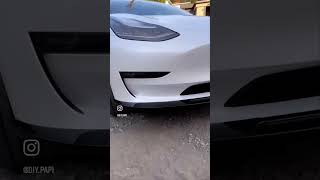 Front lip install #tesla #model3 #diy