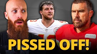 Travis Kelce throws HAYMAKER at Chiefs' Linebacker! Justyn Ross' nice route, injuries and more