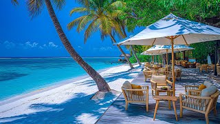 Summer Beach Vibes \u0026 Vibrant Bossa Nova Jazz - Maldives Beach In Summer With Bossa Nova \u0026 Ocean Wave