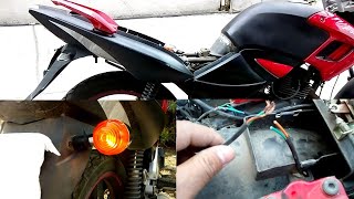 como cambiar las direccionales de motocicleta FT 180 (tutorial)