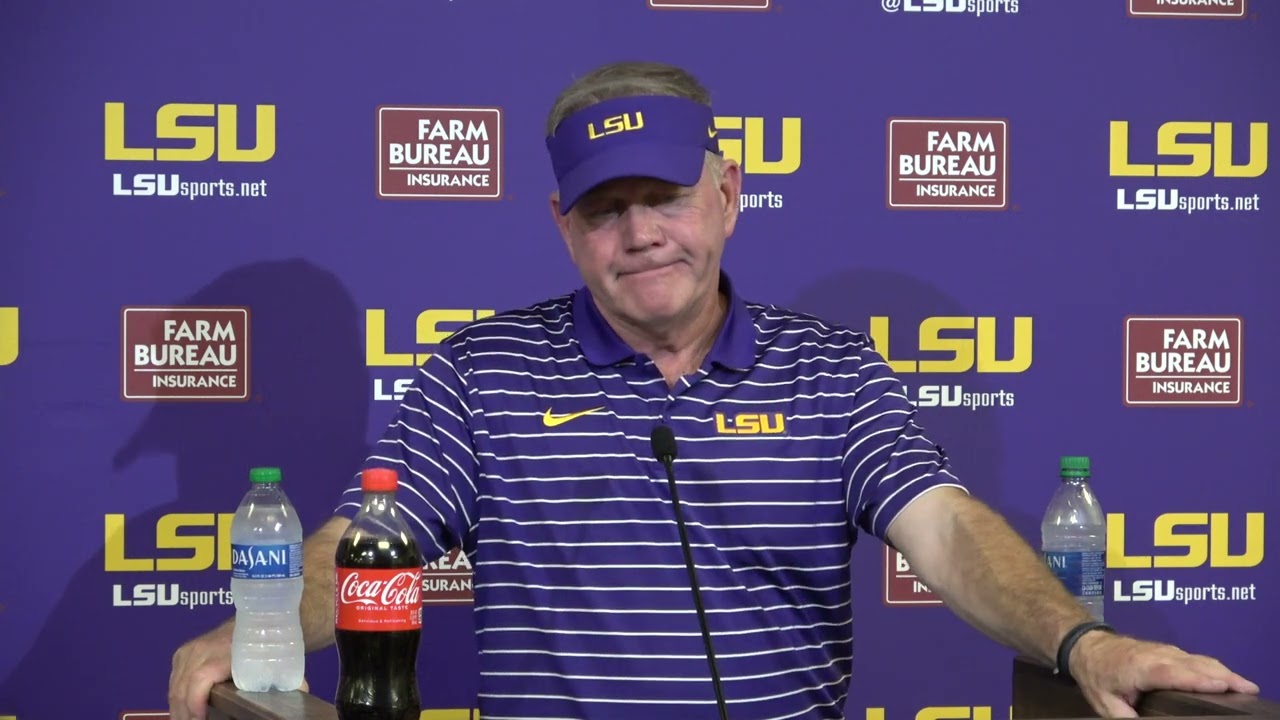 LSU Brian Kelly WIN Over Miss St. Postgame - YouTube