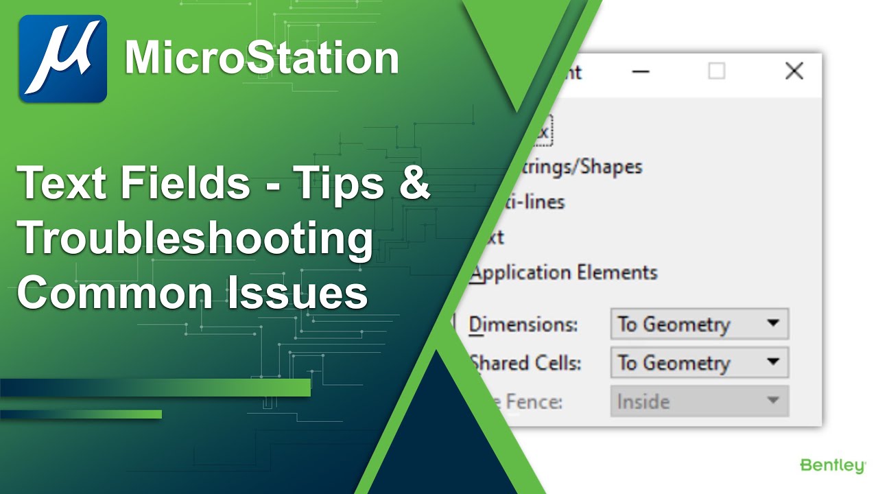 Text Fields Tips Troubleshooting Common Issues In Microstation