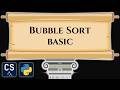 Bubble Sort basic Algorithm Visualization | Step by Step Python Code Animation