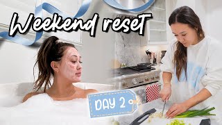 Weekend Reset! Skincare, Cardio (kind of lol) & Healthy Eats | Vlogmas Day 2