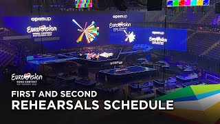 Eurovision 2021: Rehearsal Schedule (All Days, Times and Countries - First & Second)