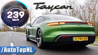 Porsche Taycan RWD | ACCELERATION TOP SPEED & LAUNCH CONTROL by AutoTopNL