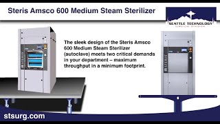 Steris Amsco 600 Medium Steam Sterilizer Video