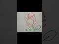 How to draw Rose🌹 in R letter easy drawing #shorts #drawing #rose #ytshorts