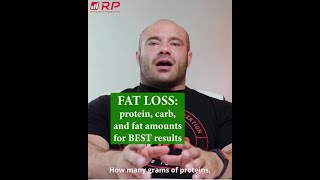 Fat Loss: Macro Amounts for BEST Results #shorts