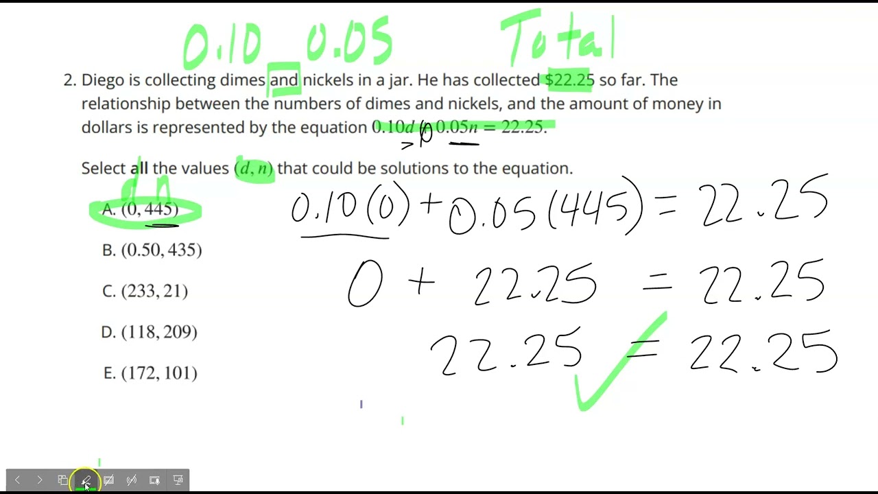 Algebra 1 Unit 1 Lesson 4 Practice Problems 1 Thru 4 - YouTube