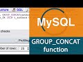 GROUP_CONCAT function in SQL