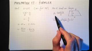 Matematikk 1T: Formler