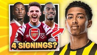 Arsenal’s 4 Potential Midfield SIGNINGS! | William Saliba Injury Update!