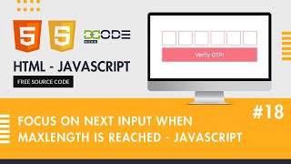 Auto Focus Input Field in JavaScript | OTP Auto Focus In JavaScript