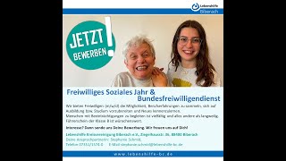 Lebenshilfe Biberach e.V. Freiwilliges Soziales Jahr (FSJ)