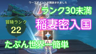 【原神】(Fixed) 稲妻へ密入国 ver4.8時点で世界一楽な方法(※要エリア外バグ)