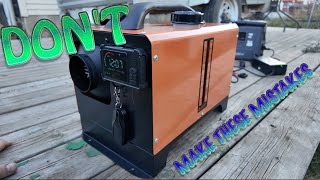 DIESEL HEATER COMMON MISTAKES | VEVOR 5KW HEATER