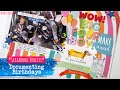 BIRTHDAY MEMORY KEEPING // Scrapbooking Layout Process Video