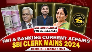 RBI & Banking Current Affairs (Oct to Jan 2024)| SBI Clerk Mains 2024 | RBI Corner by Kapil Kathpal