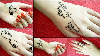 Heart Mehndi Tattoo | 5 attractive love tattoos design | love mehndi tattoo designs | Nimra Zaman