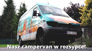 Wysyłka campervana do Am. Południowej | Zaczeliśmy pierwsze naprawy i przygotowania.