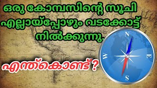 ഒരു കോമ്പസിന്റെ സൂചി വടക്കോട്ട് നിൽക്കുന്നത് എന്ത്കൊണ്ട്? Why a Compass Needle Towards North?