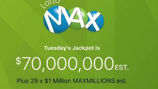 LOTTO MAX WINNER OLG $70,000,000 -