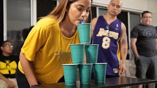 Balloon Pyramid | Balloon Cup Stacking! (Minute to Win It)