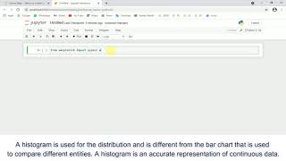 Python Program to create a Histogram | Artificial Intelligence