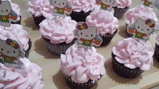 Hello Kitty Cupcakes | Birthday Cupcake Idea | Moist Chocolate Cupcakes | Happy Ribbon PH | VLOG #78