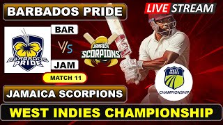 Jamaica Scorpions vs Barbados Pride Live Cricket Today