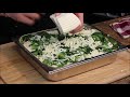 spinach lasagna cheesy creamy lasagna vegetarian lasagna