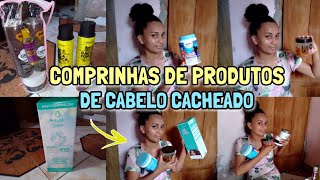 MINHAS COMPRINHAS DE PRODUTOS DE CABELO CACHEADO-Mascara -creme de pentear e +