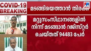 അതിഥി തൊഴിലാളികളെ ബസുകളില്‍ തിരിച്ചയയ്ക്കാനാവില്ല : മുഖ്യമന്ത്രി