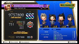 Theatrhythm FInal Bar Line - Maybe I'm a Lion (FFVIII) Supreme Perfect Chain!