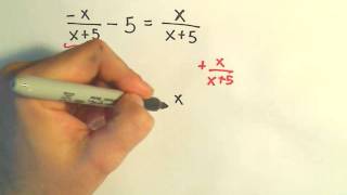 Solving a Basic Rational Equation - Ex 2