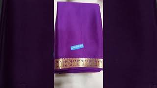 Pure#Mysore silk#saree#new self#Ksic Border #Mysore silk# crepe sarees# Bangalore#💖💖