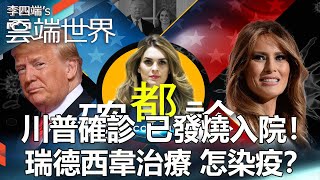 川普確診 已發燒入院！瑞德西韋治療 怎染疫？-李四端的雲端世界