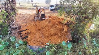 The Best Dozer Techniques: Pro Tips Revealed, Fantastic KOMATSU D53P Pouring Stone Building New Road