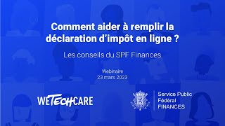 Webinaire : Comment aider à remplir la déclaration d'impôt en ligne | Replay