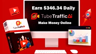TubeTraffic AI App World's First Google Bard 800 Million Videos Earn $346.34 Daily Make Money Online