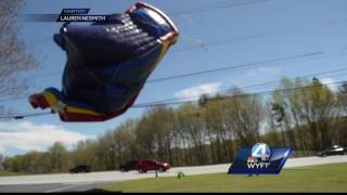 Child injured when bounce house at church festival blew away speaks out