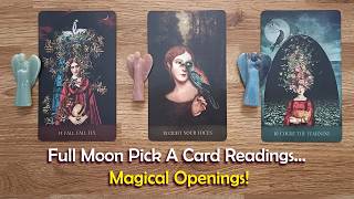 Full Moon Readings... Full Moons Bring Release and New Openings! 👉🏼🕰️🌒🌓🌕🌗🌘Pick A Card Tarot
