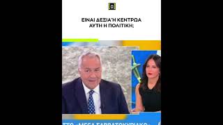 Βορίδης: Είναι δεξιά ή κεντρώα αυτή η πολιτική;