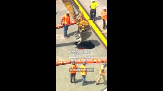 Sinkhole beside LaGuardia Airport runway delays flights