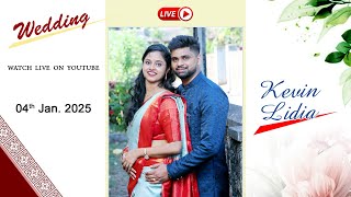 GLEN KEVIN WITH LIDIA MARIA,  Wedding Ceremony Watch LIVE by #NelsonPhotographyMangalore