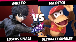 Sumapa 153 LOSERS FINALS - naotya (Diddy Kong) Vs. MkLeo (Joker) Smash Ultimate - SSBU