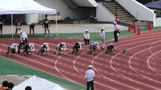 第７６回江戸川区区民総合体育祭秋季区民陸上競技大会　３５歳以上男子１００ｍ　コーチ　隆史