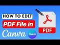 How to Edit PDF in Canva (2025)